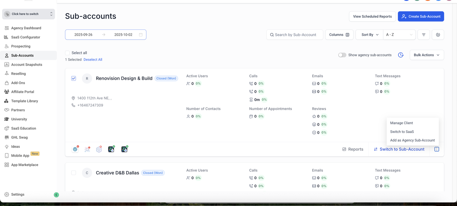 GoHighLevel SaaS Agency + Vapi AI Cold Caller (Real Estate)